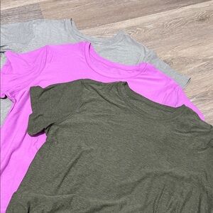 Balance Collection Women's Short Sleeve Tees - Olive, Pink, Gray